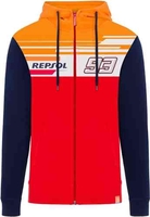 GP-Racing Repsol 93 Dual Rits hoodie Wit Rood Blauw M