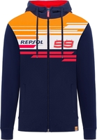 GP-Racing Repsol 99 Dual Rits hoodie,  blauw-oranje,  afmeting 2XL