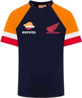 GP-Racing Repsol Coloured Sleeves T-shirt Blauw Oranje L