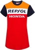 GP-Racing Repsol Dames T-shirt,  rood-blauw,  afmeting XS voor vrouw