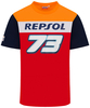 GP-Racing Repsol Dual 73 T-shirt,  wit-rood-blauw,  afmeting 2XL
