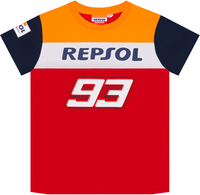 GP-Racing Repsol Dual 93 Kinder t-shirt,  wit-rood-blauw,  afmeting 2 - 3 voor kinderen