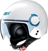Grex G3.1E Couplé Jet helm,  wit-blauw,  afmeting 2XS