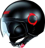 Grex G3.1E Couplé Jet helm Zwart Rood L
