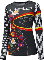 Held Style Skin Top Dames functionele shirt,  zwart-wit-oranje,  afmeting L voor vrouw