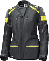Held Tivola ST Dames Motorfiets Textiel Jas,  zwart-geel,  afmeting L voor vrouw