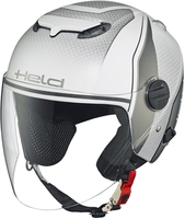 Held Top Spot Jet helm Decor,  wit-zilver,  afmeting S