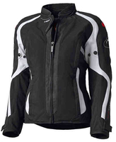 Held Toshi Dames motorfiets textiel jas Zwart Wit 2XL