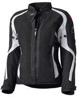 Held Toshi Dames motorfiets textiel jas,  zwart-wit,  afmeting XS voor vrouw