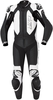 Held Yagusa Two Piece Motorcycle Leather Suit Twee stuk motorfiets leder pak,  zwart-wit,  afmeting 56