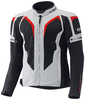 Held Zelda Motorfiets textiel jas,  grijs-rood,  afmeting 4XL voor man
