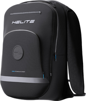 Helite H-MOOV l Mechanische airbag rugzak,  zwart,  afmeting M 11-20l 21-30l voor man