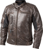 Helite Roadster Airbag Motorfiets lederen jas,  bruin,  afmeting XL