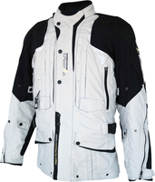 Helite Touring 2.0 Airbag Motorfiets Textiel Jas,  zwart-grijs,  afmeting 2XL
