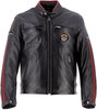 Helstons Ace 10Ans Motorfiets lederen jas,  zwart,  afmeting S voor man