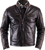 Helstons ACE Rag Leren jas,  bruin,  afmeting 4XL