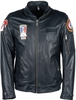 Helstons Aeronef Motorfiets lederen jas,  blauw,  afmeting 3XL