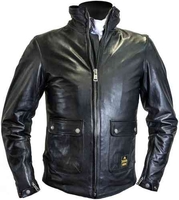Helstons Alpha Motorfiets lederen jas Zwart 4XL