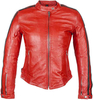 Helstons Angel Rag Dames leren jas Rood S