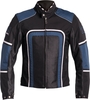 Helstons Austin Motorfiets textiel jas,  zwart-blauw,  afmeting XL