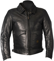 Helstons Bill Motor leren jas,  zwart,  afmeting 2XL