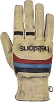 Helstons Bora Handschoenen van de motorfiets,  wit-rood-blauw,  afmeting 2XL