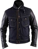 Helstons Cannonball Textiel/lederen jas Zwart Blauw 3XL
