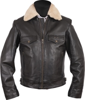 Helstons Gang Motorfiets lederen jas,  bruin,  afmeting L