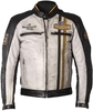 Helstons Indy Motor leren jas,  zwart-wit-geel,  afmeting 4XL