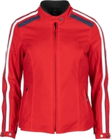 Helstons Jade Dames Motorfiets Textiel Jas,  rood,  afmeting L voor vrouw