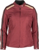 Helstons Jade Dames Motorfiets Textiel Jas,  rood,  afmeting L voor vrouw