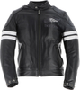 Helstons Jake Speed Motorfiets lederen jas,  zwart,  afmeting L voor man