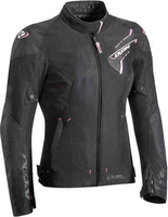 Ixon Luthor Dames motorfiets textiel jas Zwart Pink 2XL