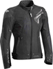 Ixon Luthor Dames motorfiets textiel jas Zwart Wit L