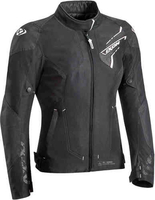 Ixon Luthor Dames motorfiets textiel jas Zwart Wit M