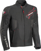 Ixon Luthor Motorfiets textiel jas,  zwart-rood,  afmeting 2XL