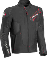Ixon Luthor Motorfiets textiel jas Zwart Rood XL