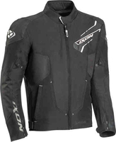 Ixon Luthor Motorfiets textiel jas Zwart Wit XL