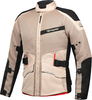 Ixon M-Njord Motorfiets textiel jas,  zwart-beige,  afmeting XL voor man