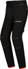 Ixon M-Skd Dames Waterdichte Motorfiets Textiel Broek,  zwart-rood,  afmeting S voor vrouw