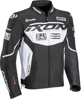 Ixon Matrix Evo Motorfiets textiel jas,  zwart-wit,  afmeting M
