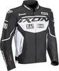 Ixon Matrix Evo Motorfiets textiel jas,  zwart-wit,  afmeting XL