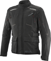 Ixon Midgard Waterdichte motorfiets textieljas,  zwart,  afmeting 3XL voor man