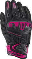 Ixon Mirage Airflow Dames Motorhandschoenen,  zwart-donkerrood,  afmeting L voor vrouw