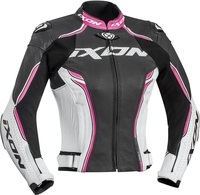 Ixon Vortex Vrouwen jas,  zwart-wit-pink,  afmeting XL