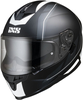IXS 1100 2.0 Motorhelm,  zwart-wit,  afmeting 2XL