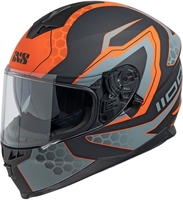 IXS 1100 2.2 Helm,  zwart-oranje,  afmeting L