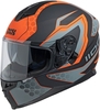 IXS 1100 2.2 Helm,  zwart-oranje,  afmeting M