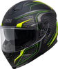 IXS 1100 2.4 Helm,  zwart-geel,  afmeting M