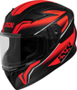 IXS 136 2.0 De Helm van jonge geitjes,  zwart-rood,  afmeting M voor kinderen